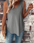 Boudicca - Eyelet Solid Tank Top