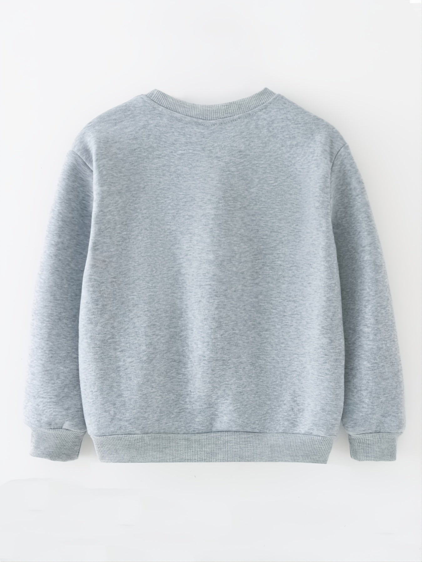 Boys' Casual Sweater with Long Sleeves and Graphic Pattern, Round Neck - Leandro