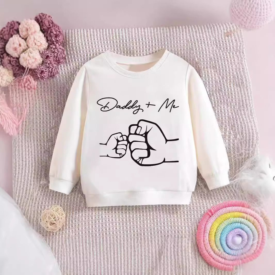 Boys' Casual Sweater with Long Sleeves and Graphic Pattern, Round Neck - Leandro