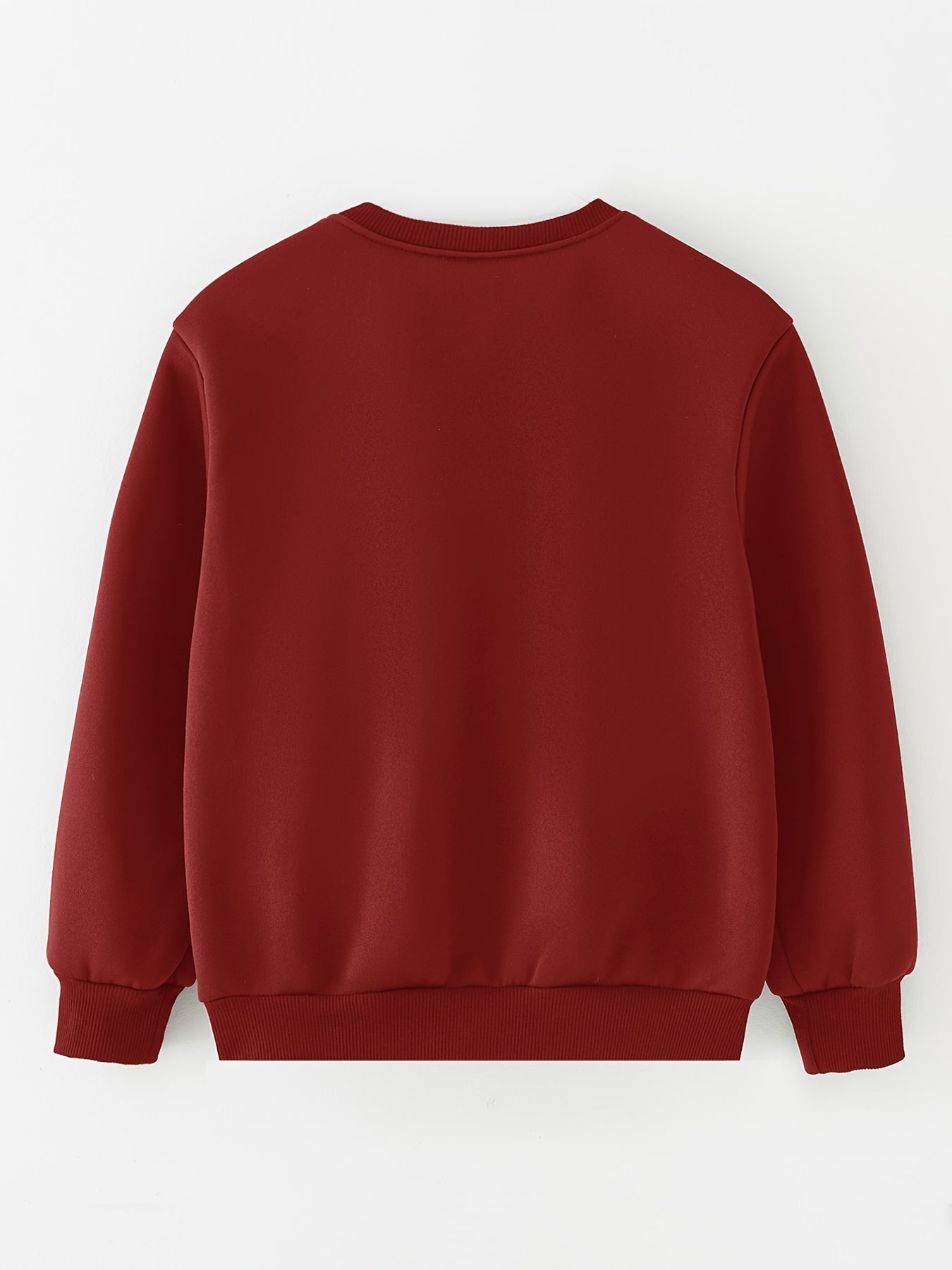 Boys' Casual Sweater with Long Sleeves and Graphic Pattern, Round Neck - Leandro