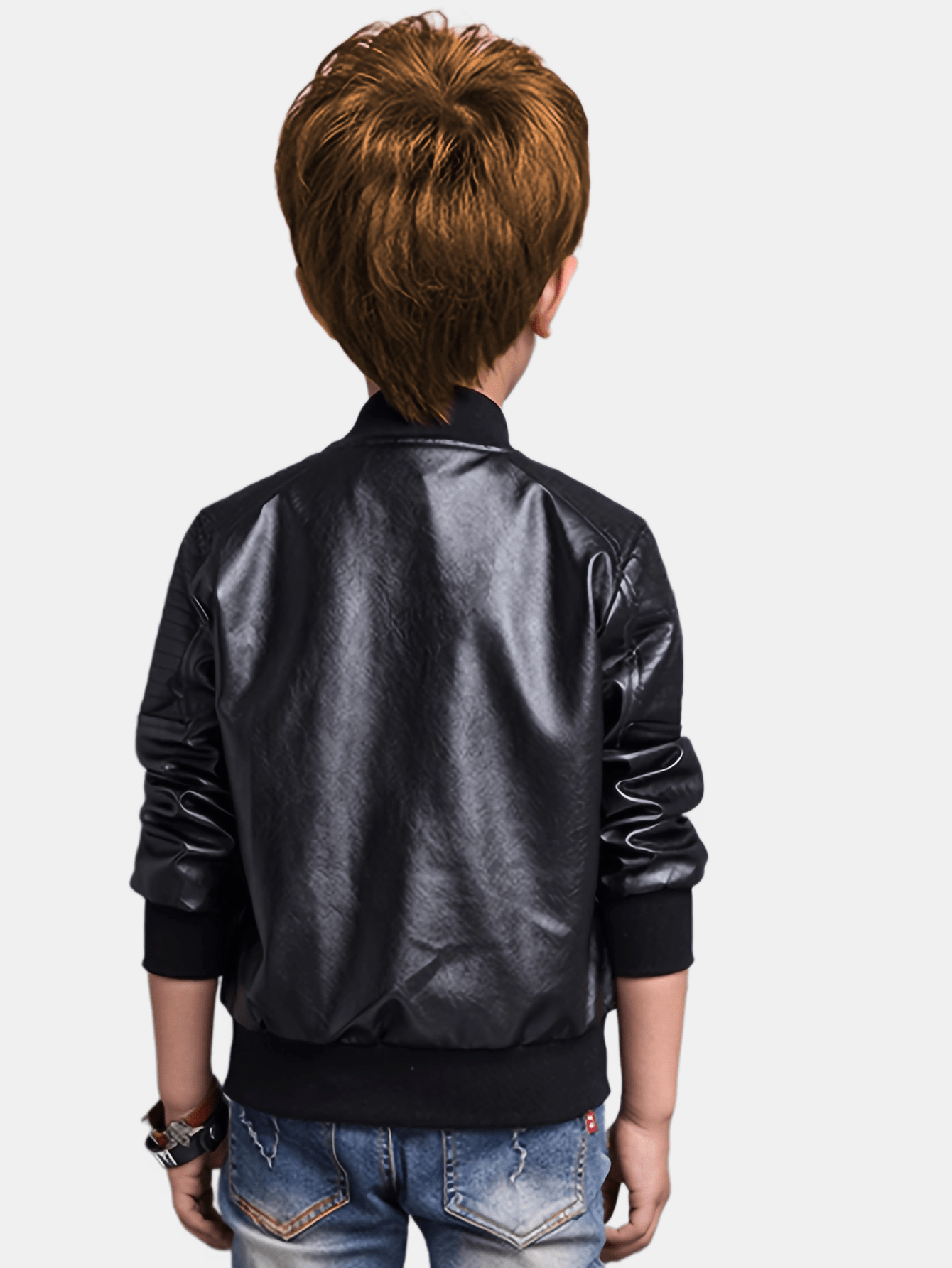 Boys' Cool Jacket with Stand-Up Collar and Zip - Raffy