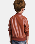 Boys' Cool Jacket with Stand-Up Collar and Zip - Raffy
