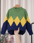 Boys' Knitted Jumper for Children - Jade