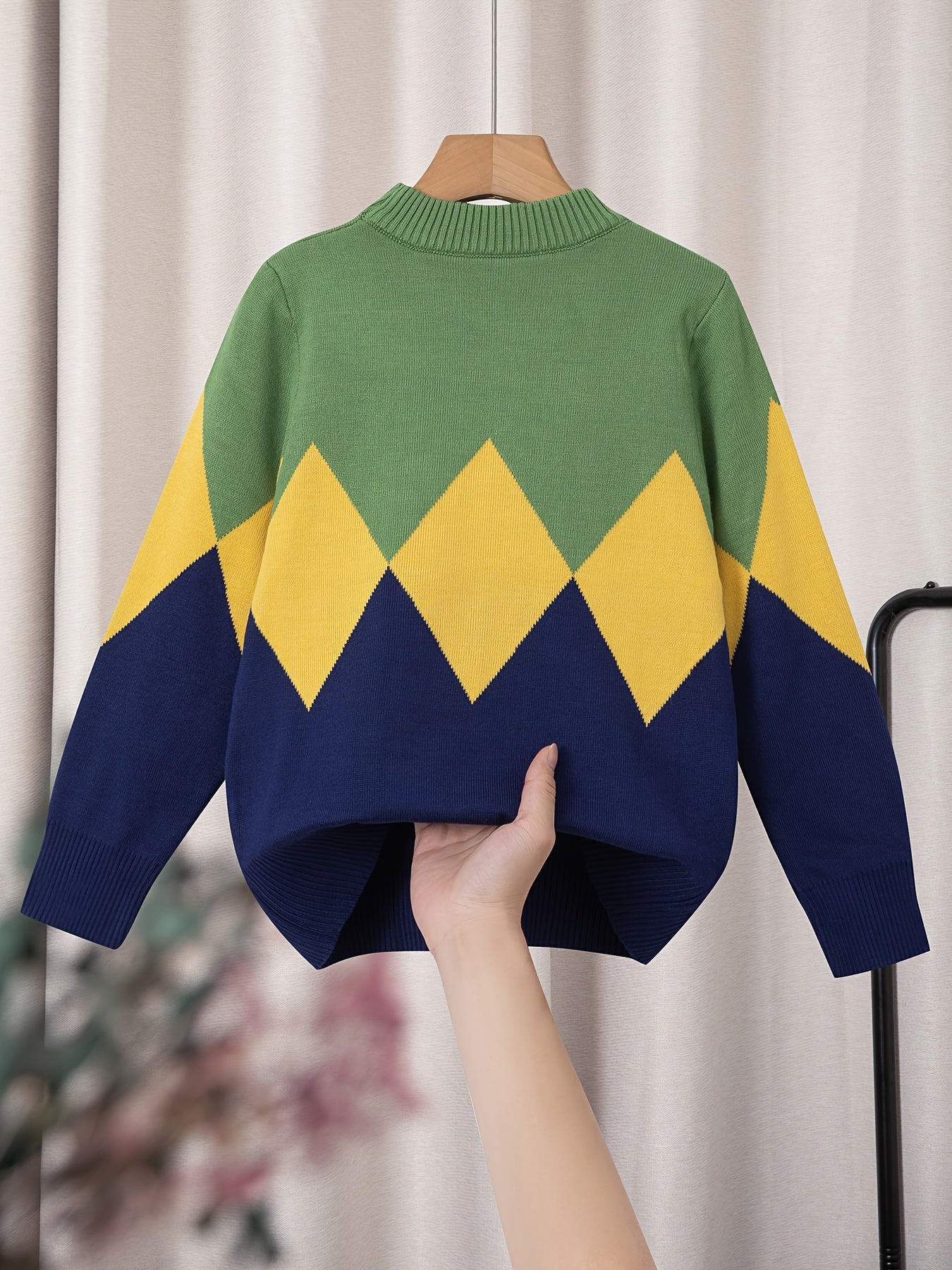 Boys' Knitted Jumper for Children - Jade