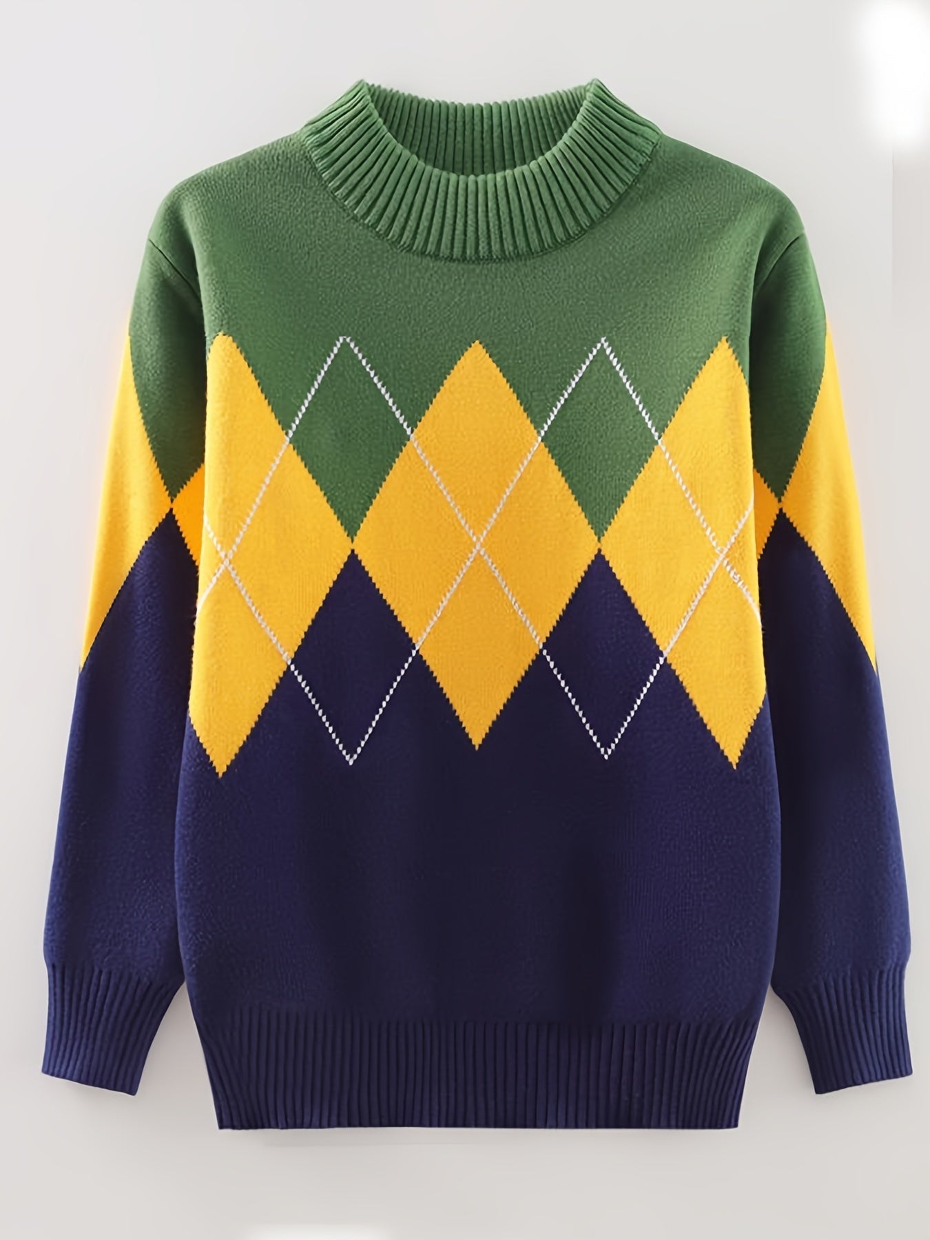 Boys' Knitted Jumper for Children - Jade