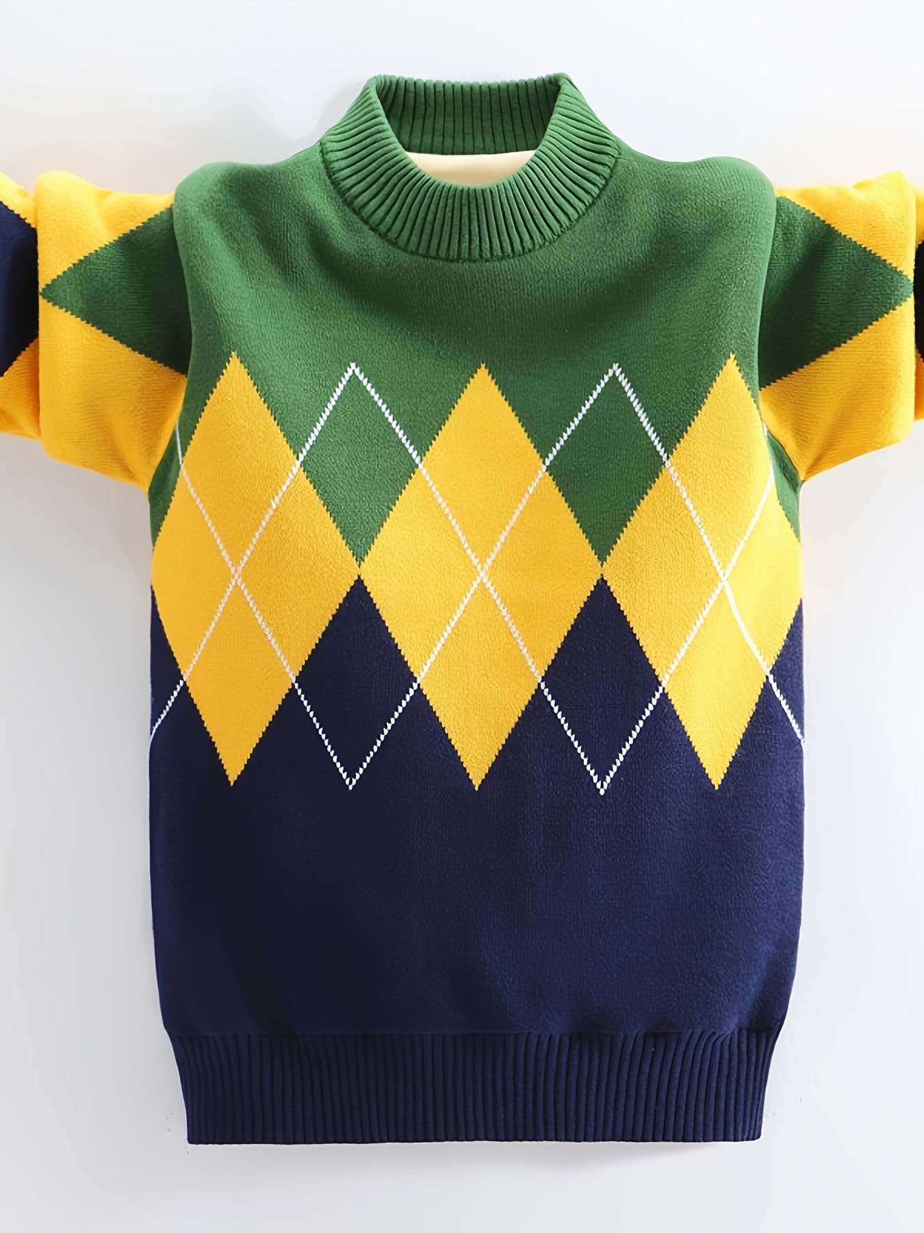 Boys' Knitted Jumper for Children - Jade
