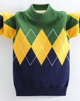 Boys' Knitted Jumper for Children - Jade