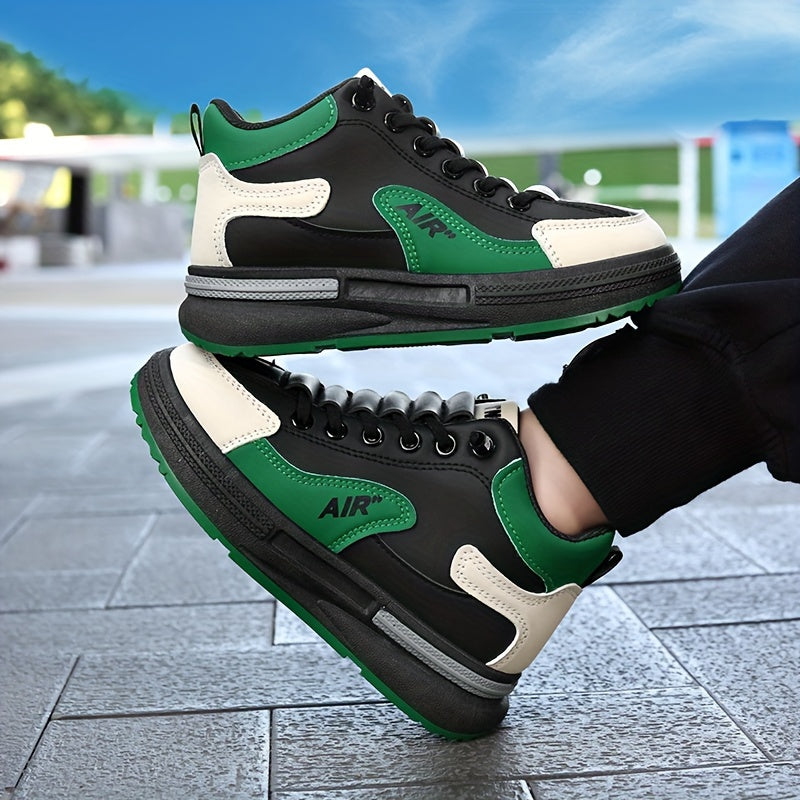 Boys' Shoes, Comfortable Non-Slip Lace-Up Shoes with Soft Sole - Leon