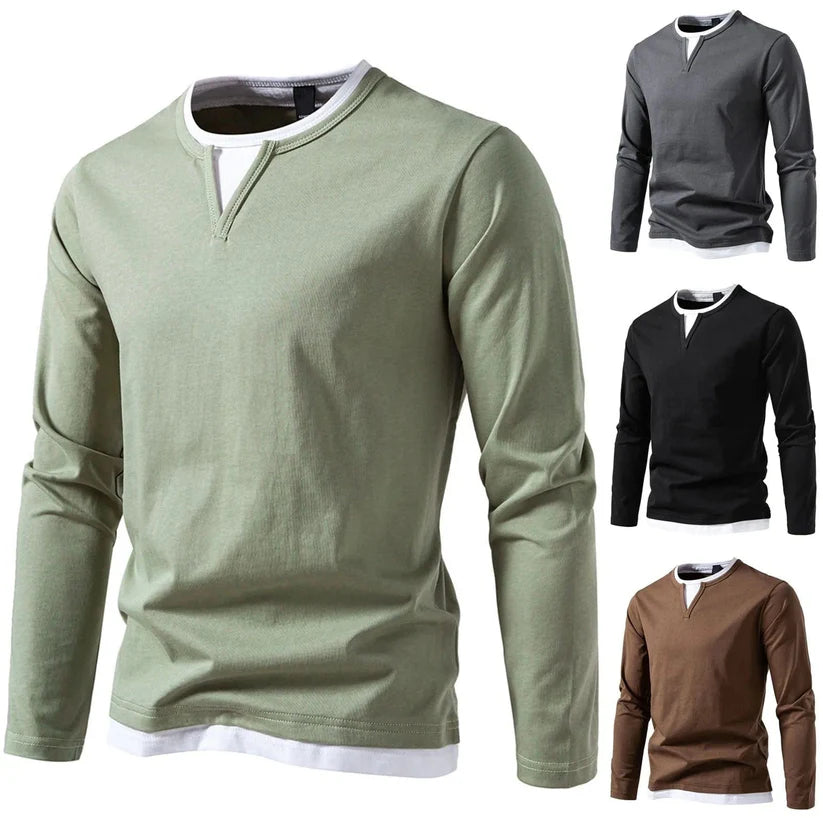 Brannock – Long Sleeve V-Neck Shirt