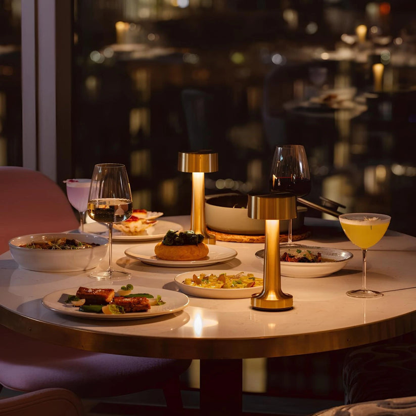 BrassGlow – Restaurant Bar Table Lamp