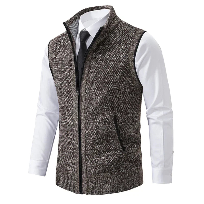 Bremer – Knitted Sleeveless Fleece Gilet