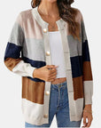 Bright Striped Cardigan for Women - Daisy