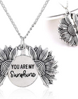 Bring a smile with this symbolic sunflower necklace.