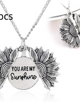 Bring a smile with this symbolic sunflower necklace.