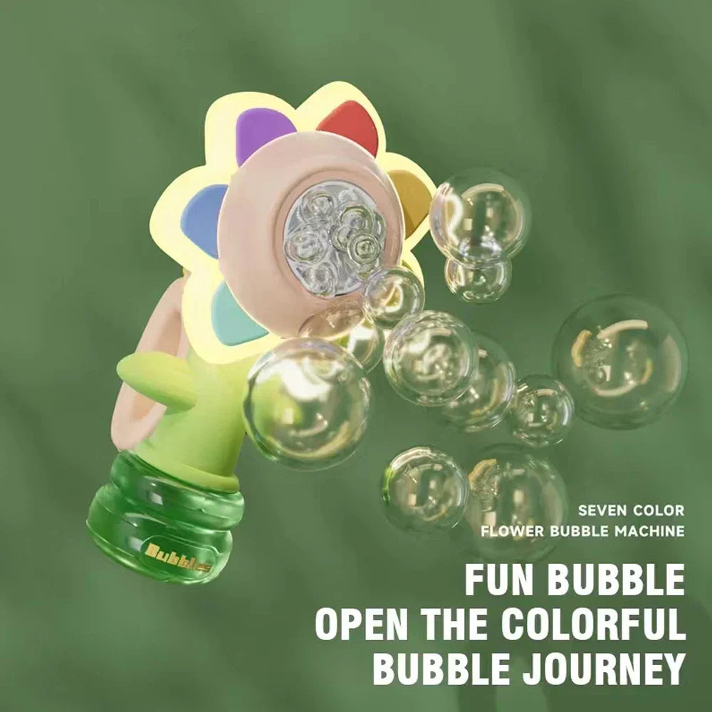 Bubble Flower Machine - Magical Flower Bubble Show - Bubble Blower