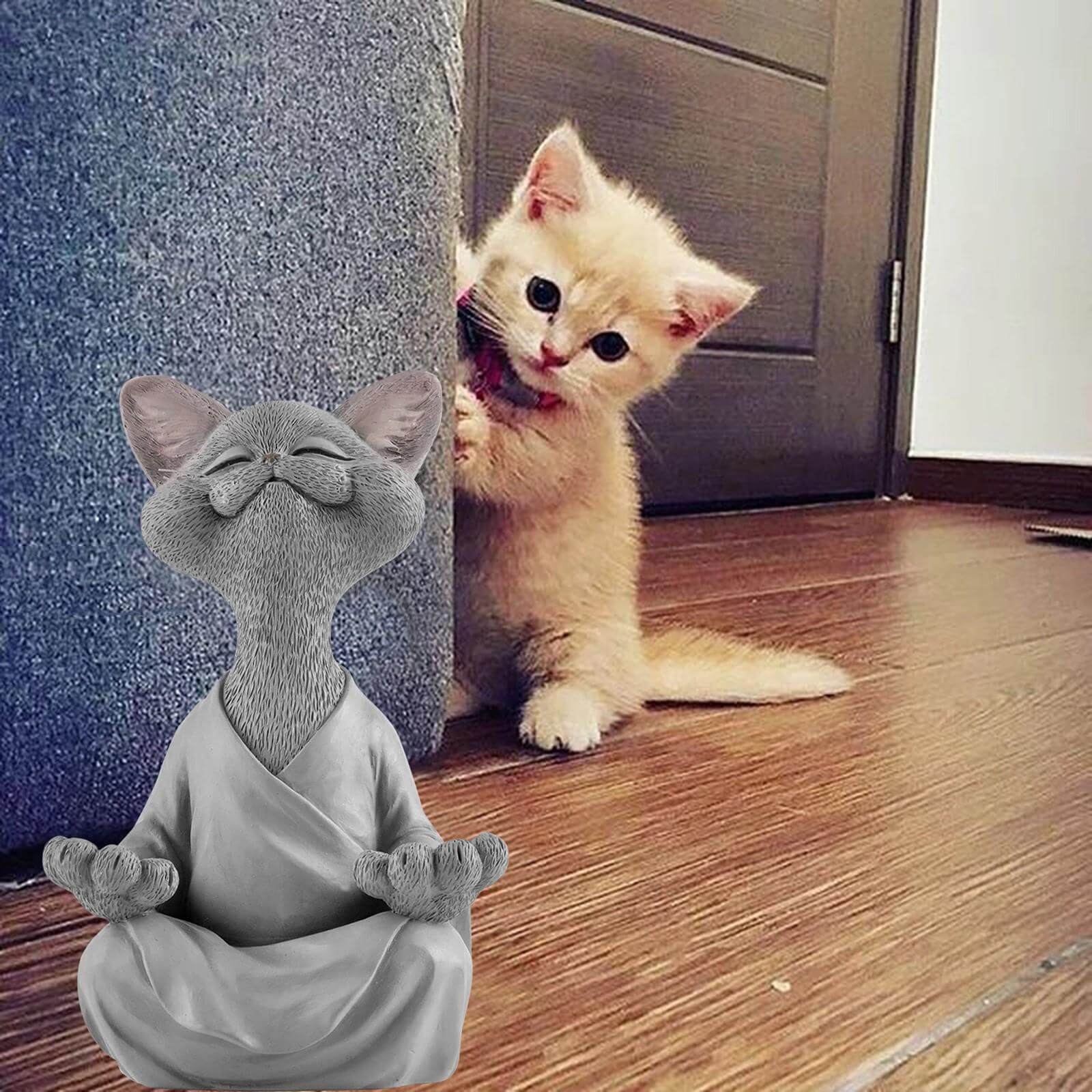 Buddha Cat Figurine