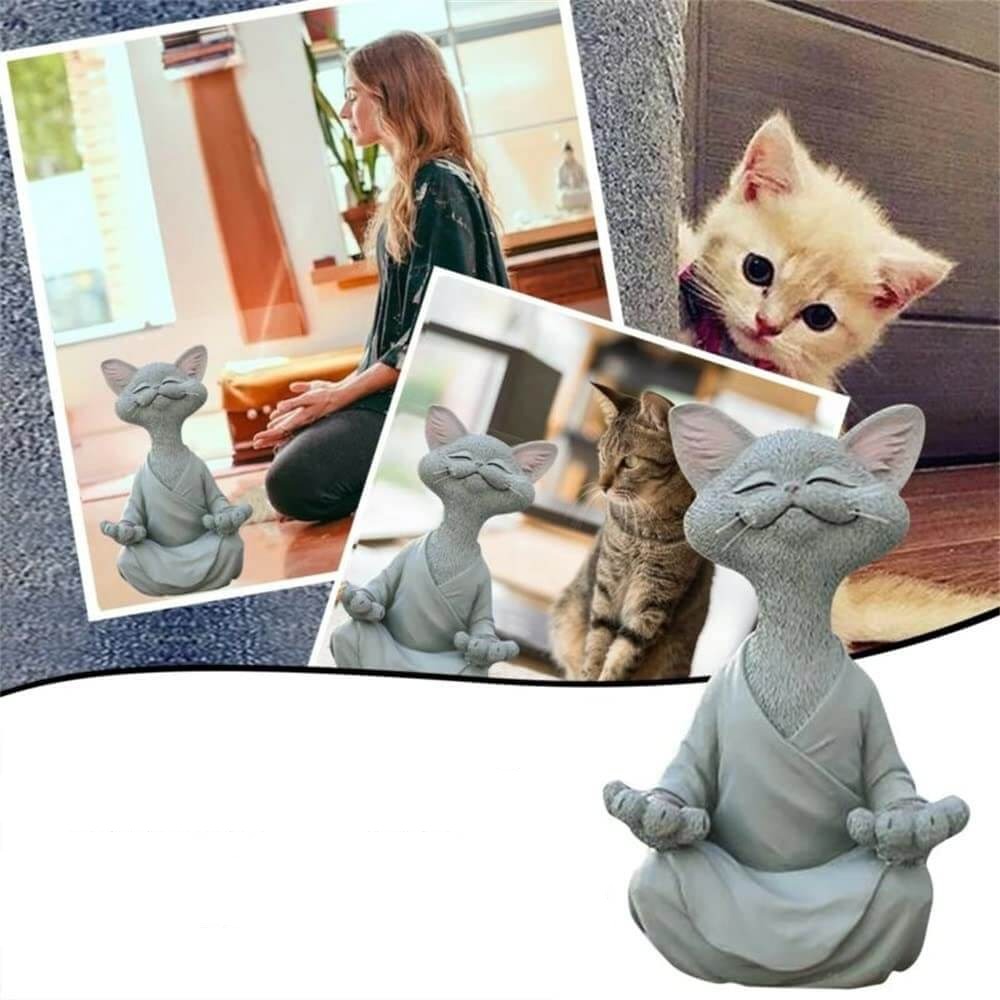 Buddha Cat Figurine