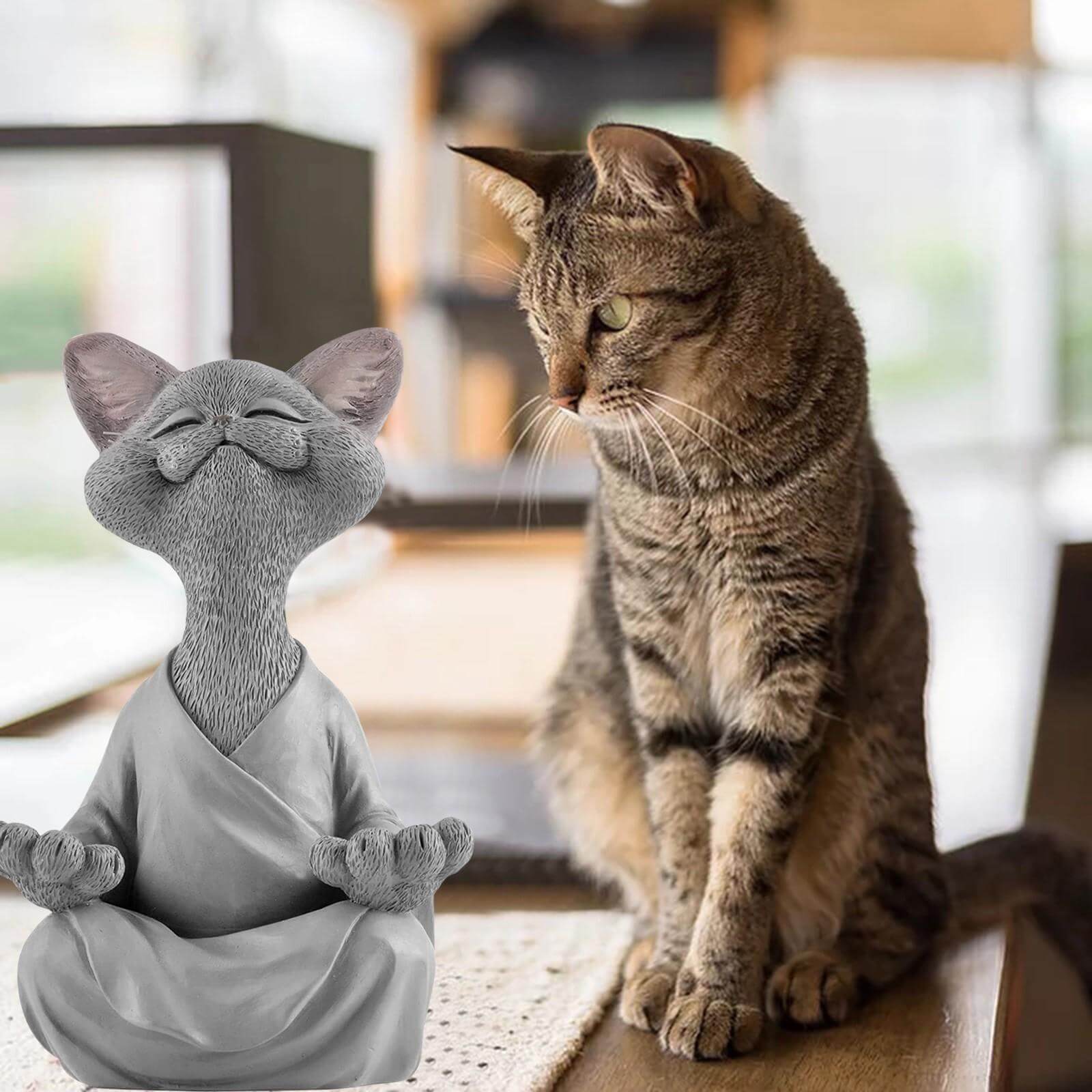 Buddha Cat Figurine