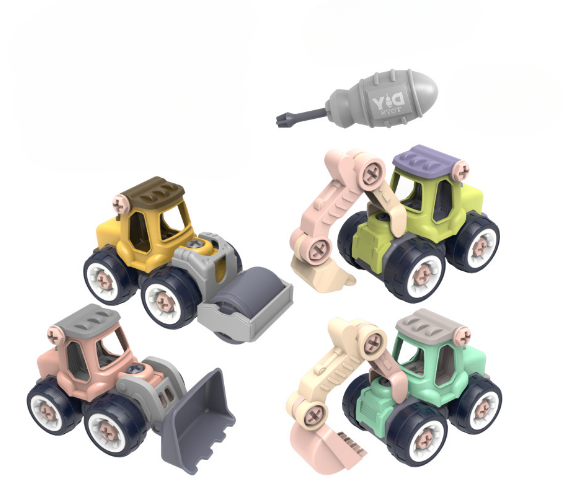 Building Masters Mini Engineering Vehicle Set - Mini construction vehicles