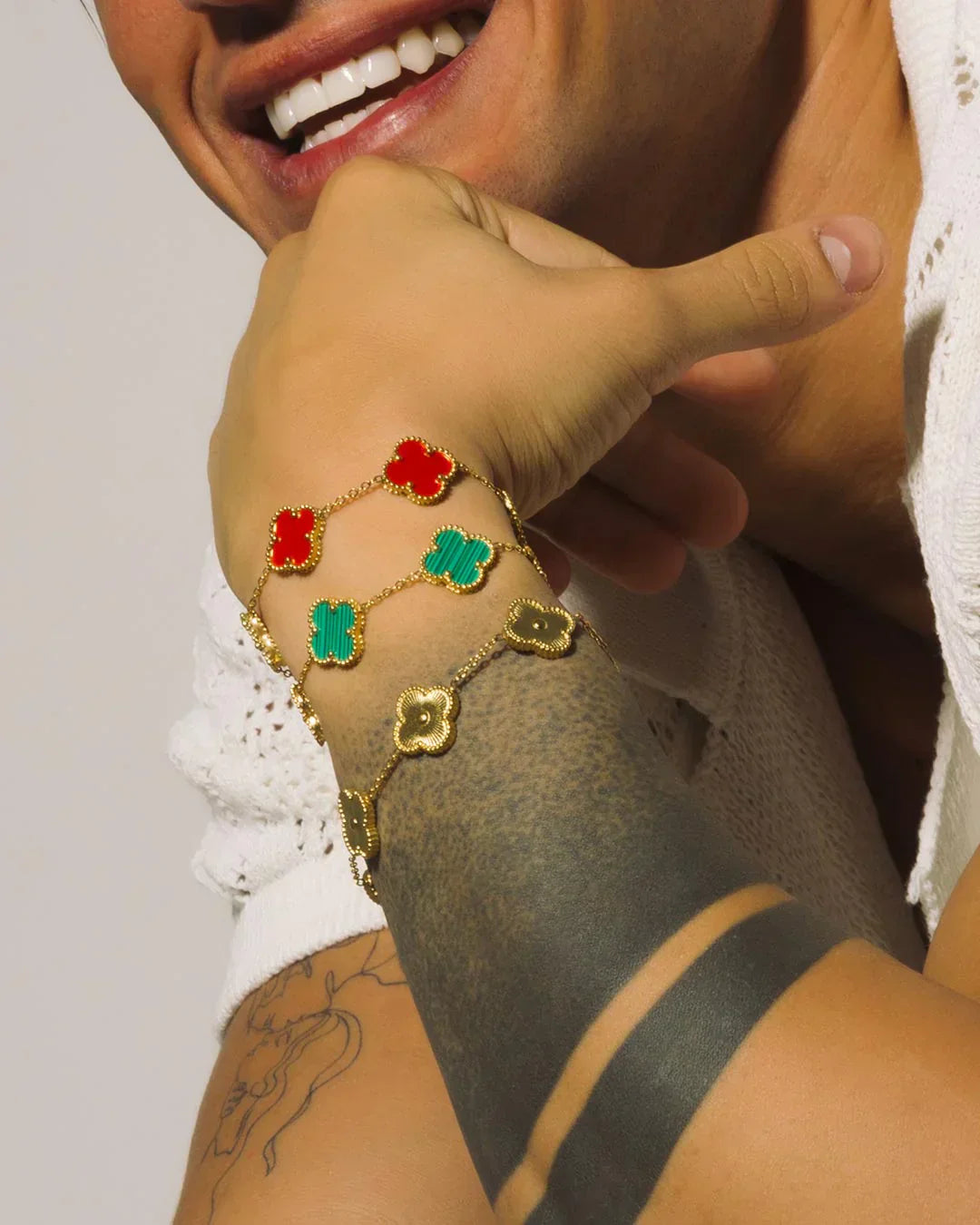 BRACELET FEUILLE DE TRÈFLE OR