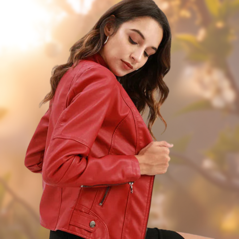 Calista – Elegant Leather Jacket