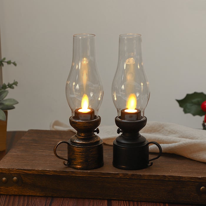 CandleLight – LED Vintage Oil Lamp Electronic Swing Candle