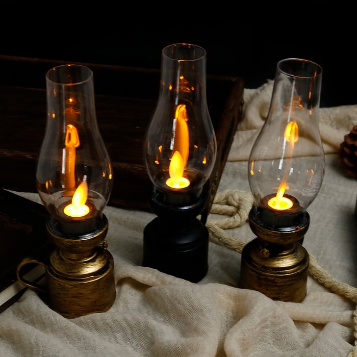 CandleLight – LED Vintage Oil Lamp Electronic Swing Candle