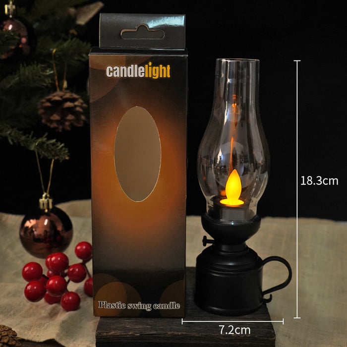 CandleLight – LED Vintage Oil Lamp Electronic Swing Candle