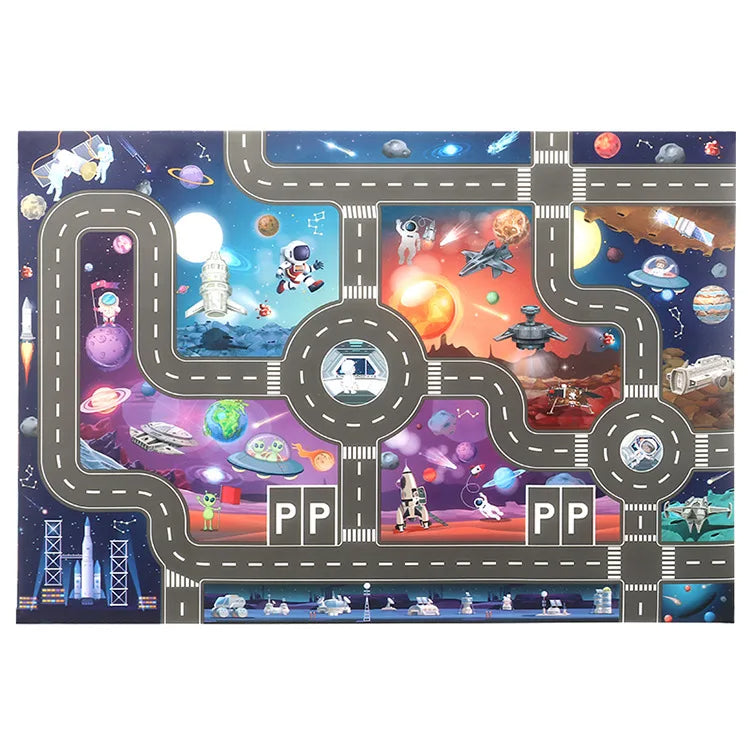 Car Adventure - Magic City Playmat - City Car Play Mat