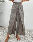 Carla - Wide Trousers with Geometric Pattern