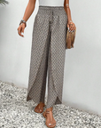 Carla - Wide Trousers with Geometric Pattern