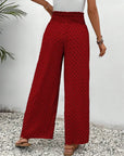 Carla - Wide Trousers with Geometric Pattern