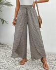 Carla - Wide Trousers with Geometric Pattern