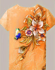 Carlisa - T-Shirt with Floral Print