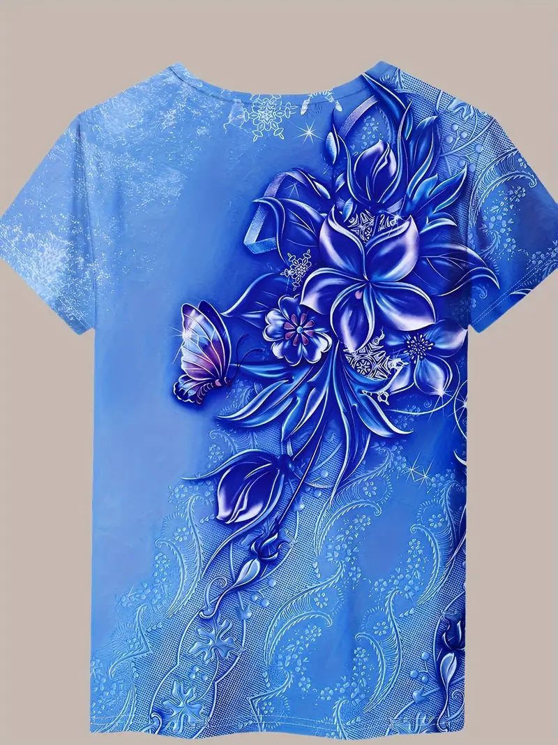 Carlisa - T-Shirt with Floral Print