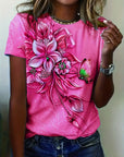 Carlisa - T-Shirt with Floral Print