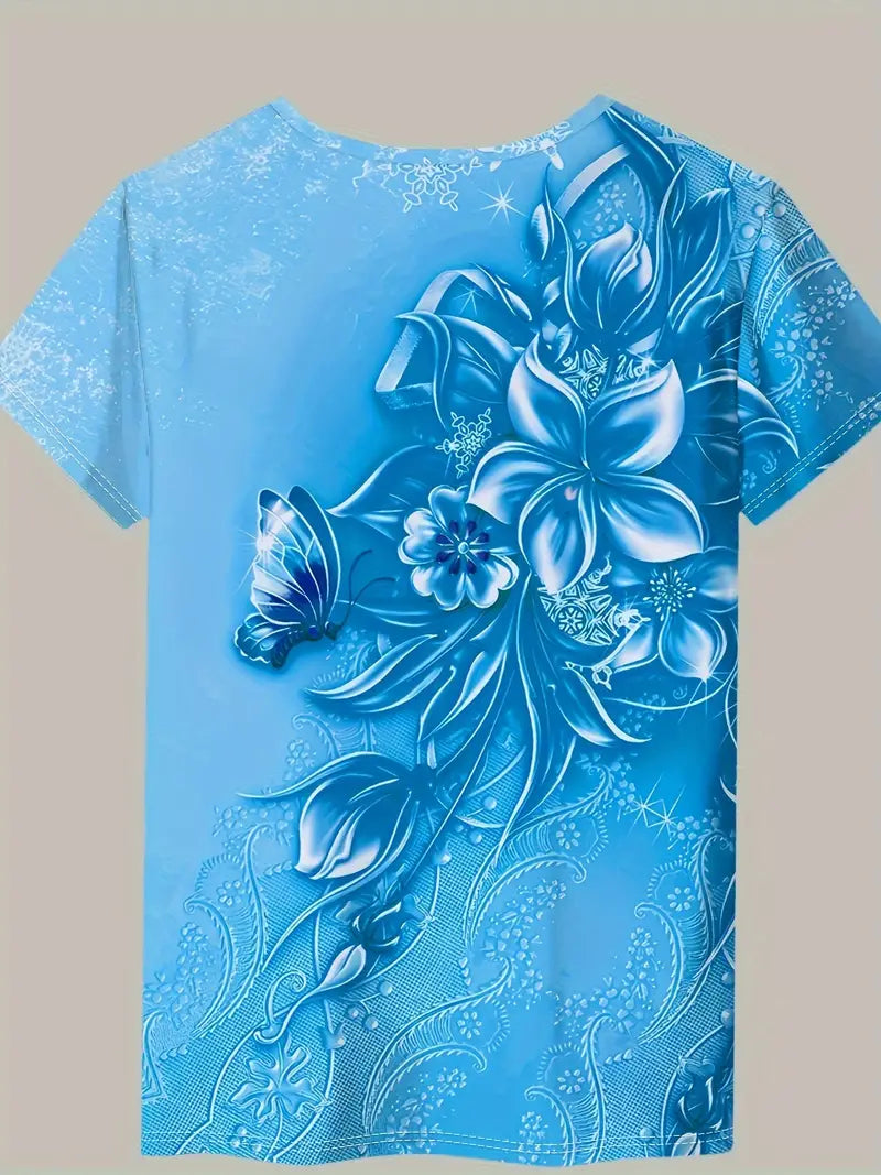 Carlisa - T-Shirt with Floral Print
