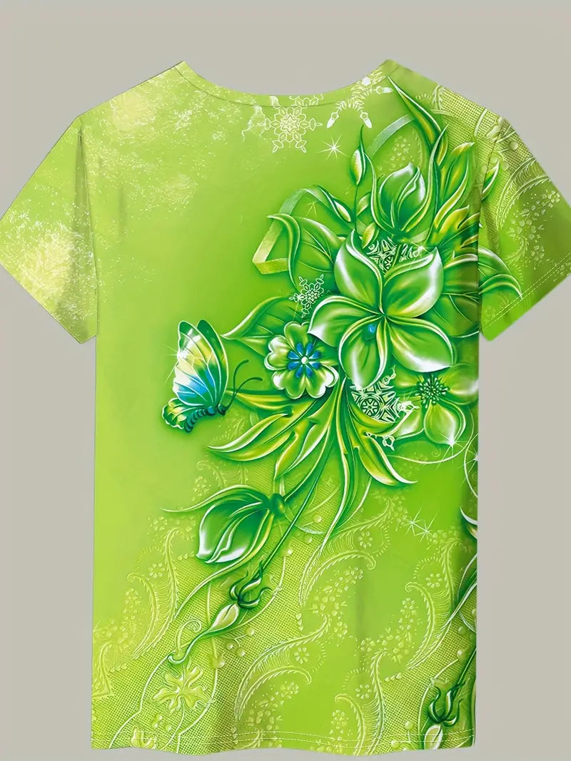 Carlisa - T-Shirt with Floral Print