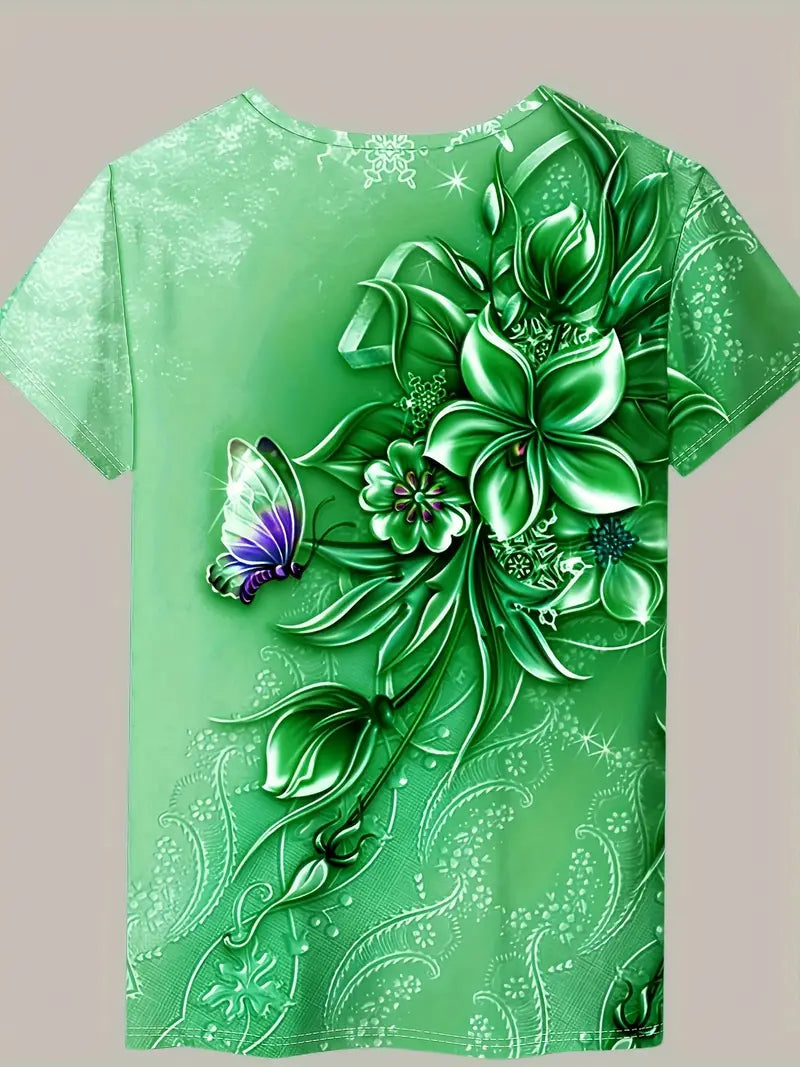Carlisa - T-Shirt with Floral Print