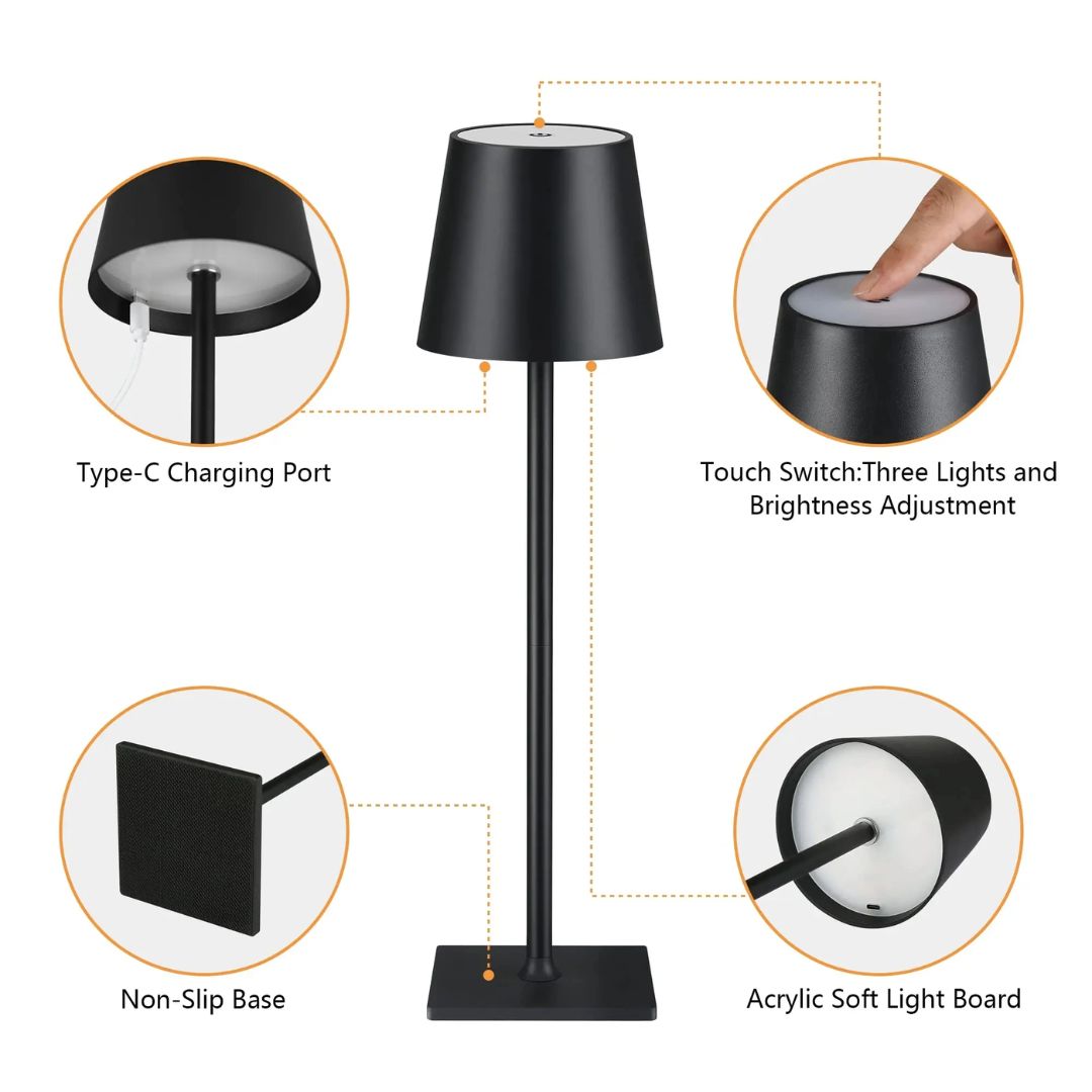 Caroline Rechargeable USB LED Desk Lamp