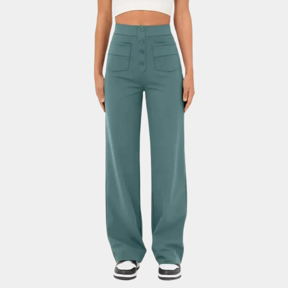 Carry - Casual comfortable high-waisted trousers for women