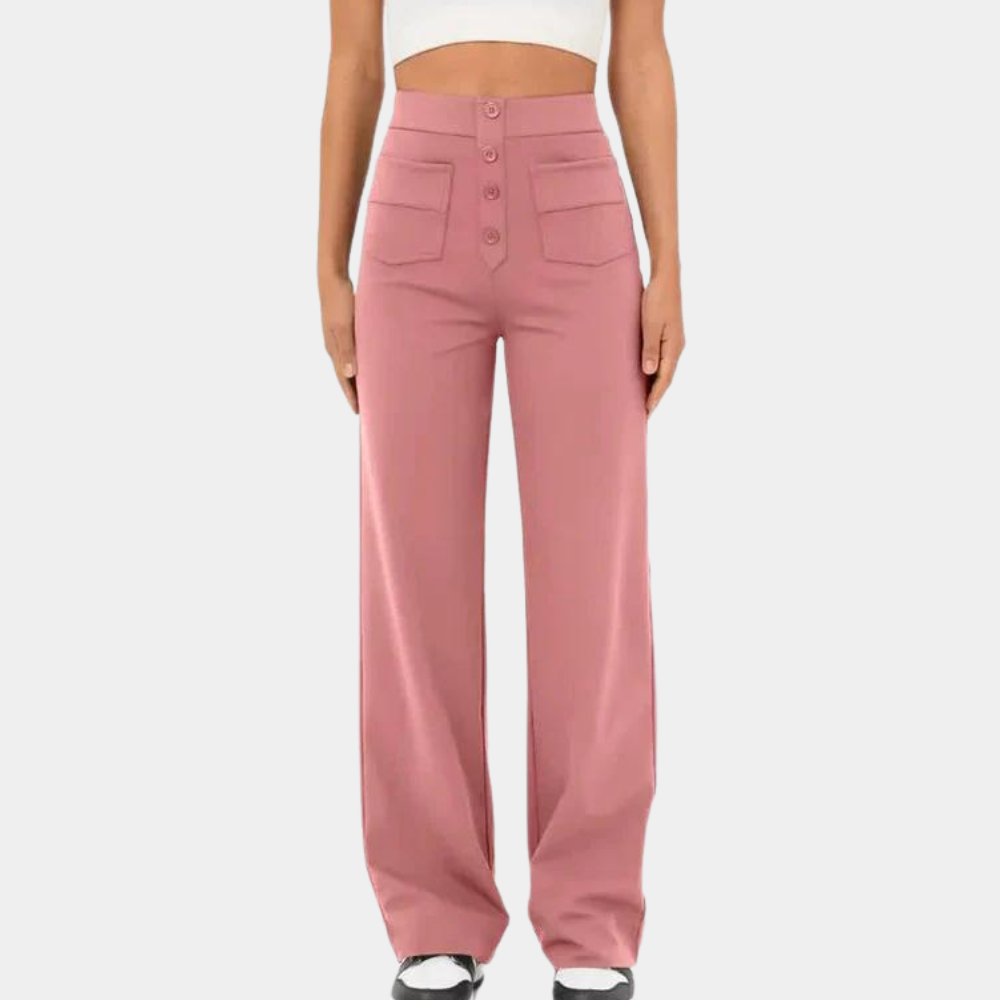 Carry - Casual comfortable high-waisted trousers for women