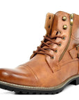 Carwin – Stylish Leather Lace-Up Boots