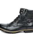 Carwin – Stylish Leather Lace-Up Boots