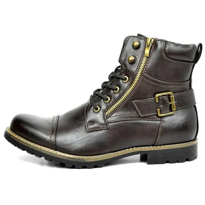 Carwin – Stylish Leather Lace-Up Boots