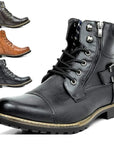 Carwin – Stylish Leather Lace-Up Boots