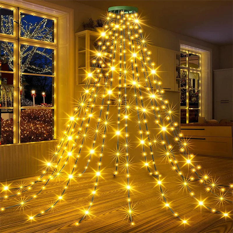 CascadeTwinkle – Christmas Tree Cascade Fairy Lights
