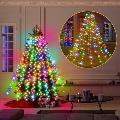 CascadeTwinkle – Christmas Tree Cascade Fairy Lights
