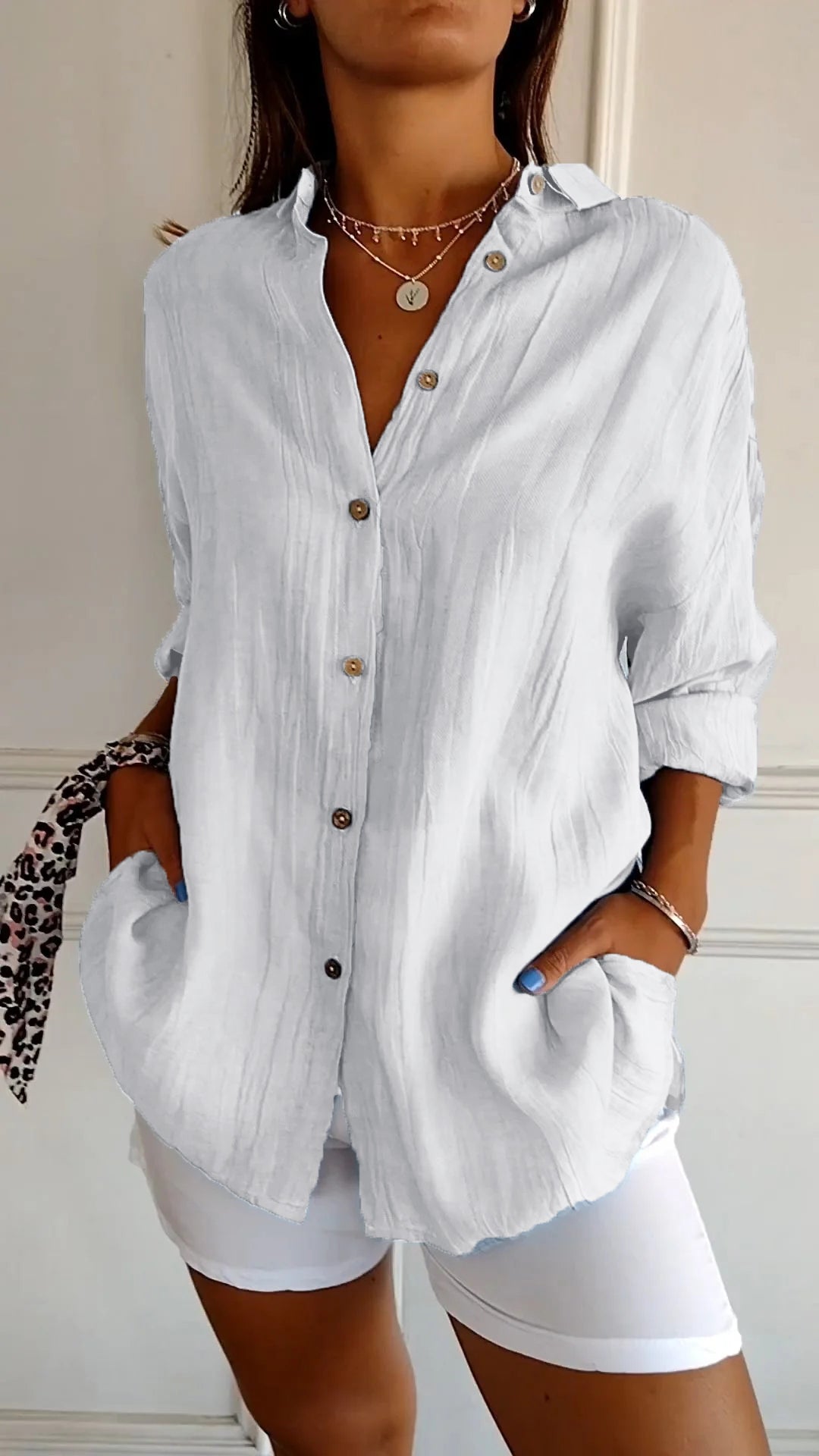 Casual Button Down Shirt for Women - Carina