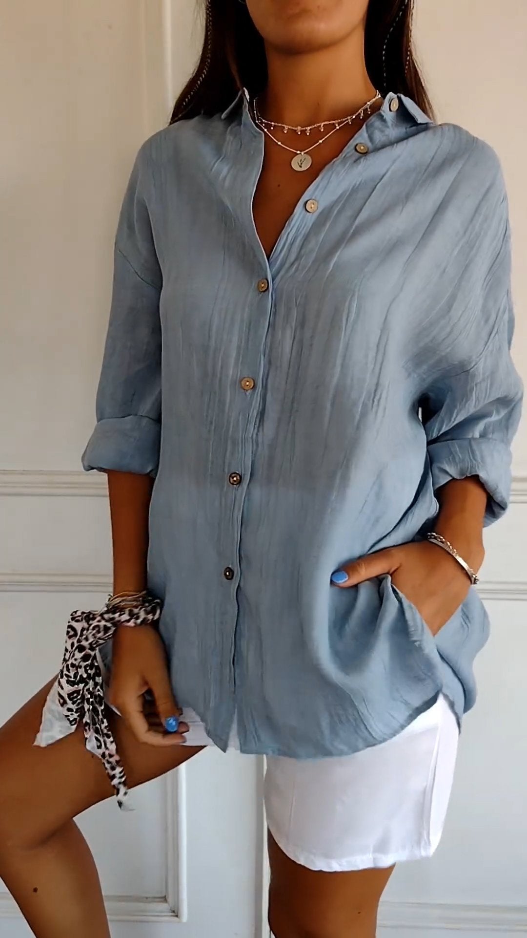 Casual Button Down Shirt for Women - Carina